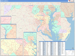 Maryland Wall Map