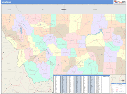 Montana Wall Map