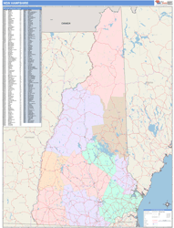 New Hampshire Wall Map