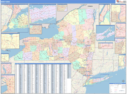 New York Wall Map