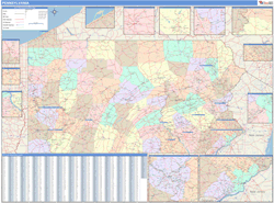 Pennsylvania Wall Map