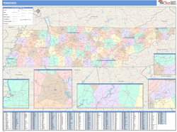 Tennessee Wall Map