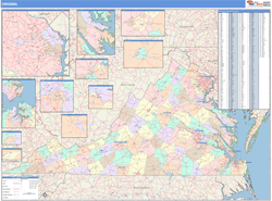 Virginia Wall Map