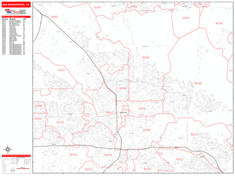 San Bernardino, Ca Wall Map