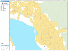 Orem Utah Zip Code Wall Map (Basic Style) by MarketMAPS