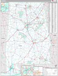 Alabama Wall Map