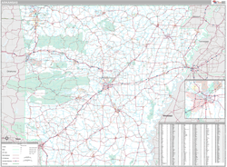 Arkansas Wall Map