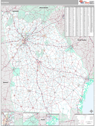 Georgia Wall Map