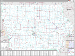 Iowa Wall Map