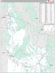 Idaho Wall Map