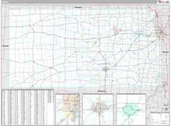 Kansas Wall Map