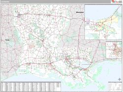 Louisiana Wall Map