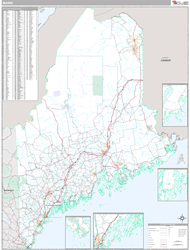 Maine Wall Map