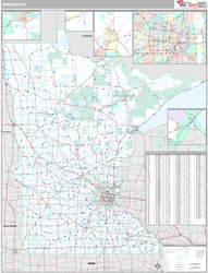 Minnesota Wall Map