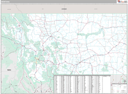 Montana Wall Map