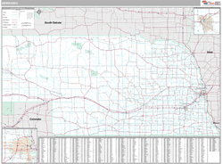 Nebraska Wall Map