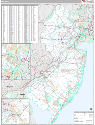 New Jersey Wall Map