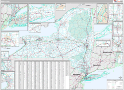 New York Wall Map