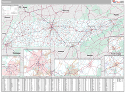 Tennessee Wall Map