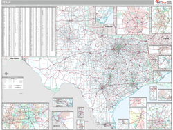 Texas Wall Map