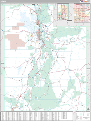 Utah Wall Map