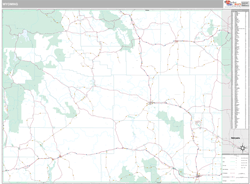 Wyoming Wall Map