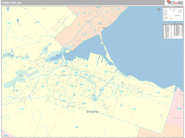 Hamilton Wall Map