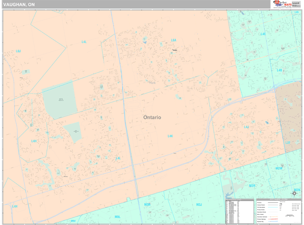 Vaughan Wall Map