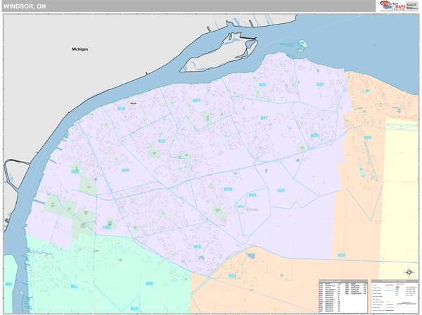 Windsor Wall Map