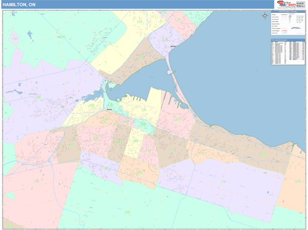 Hamilton Wall Map