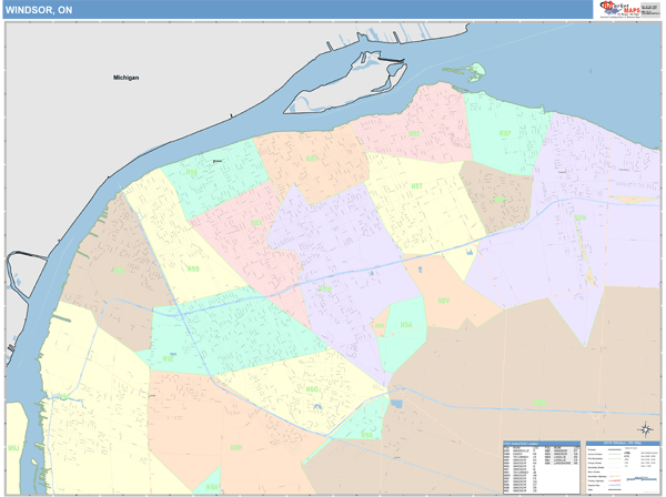 Windsor Wall Map