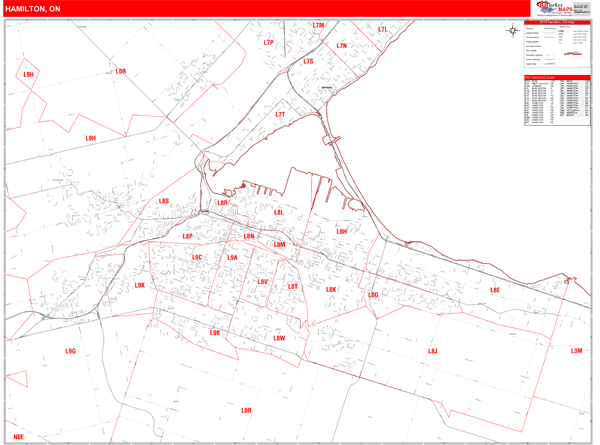 Hamilton Wall Map