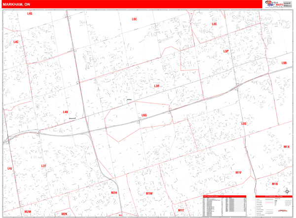 Markham Wall Map