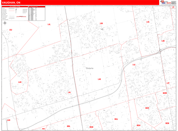 Vaughan Wall Map