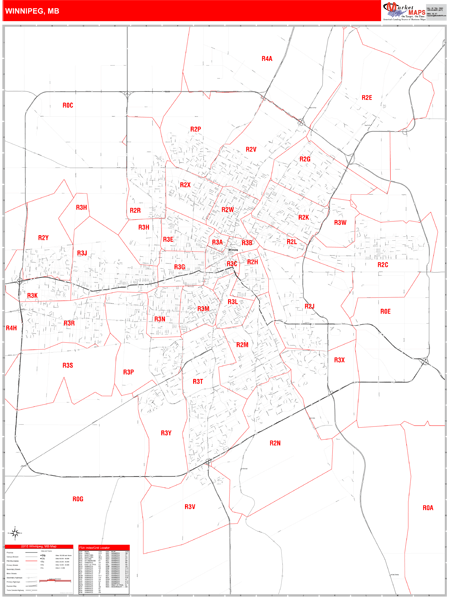 Winnipeg Wall Map