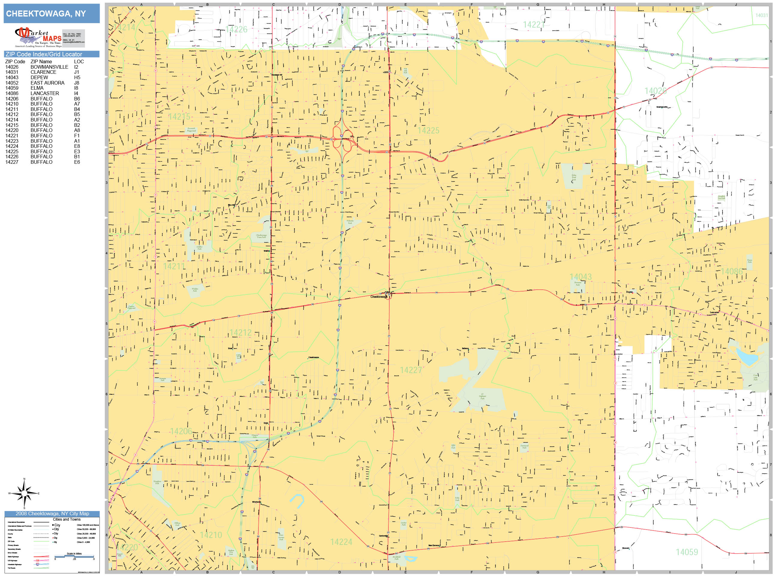 Cheektowaga Ny Zip Code Map Map