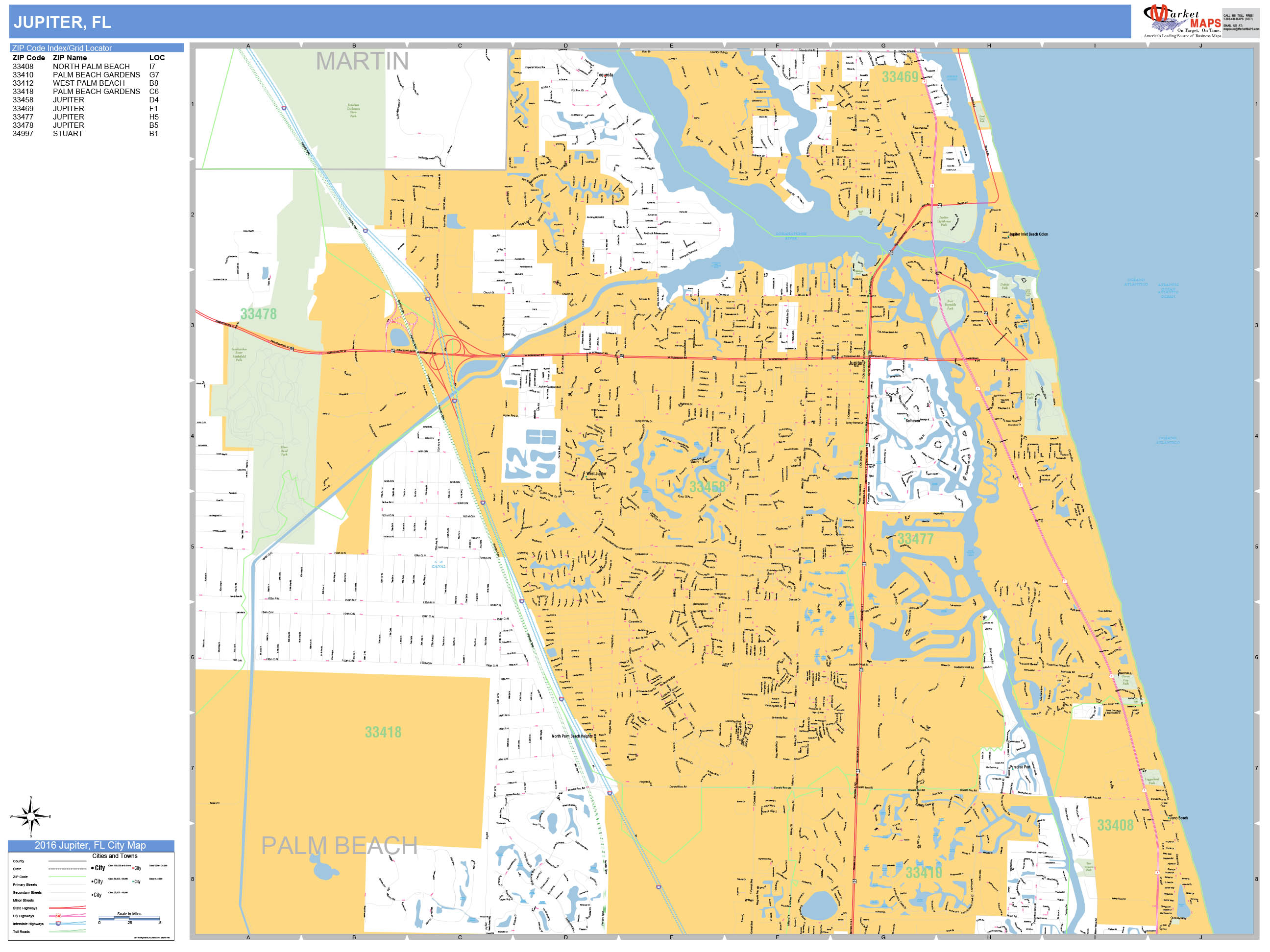 Jupiter Florida Map Of Neighborhoods - Jupiter FL
