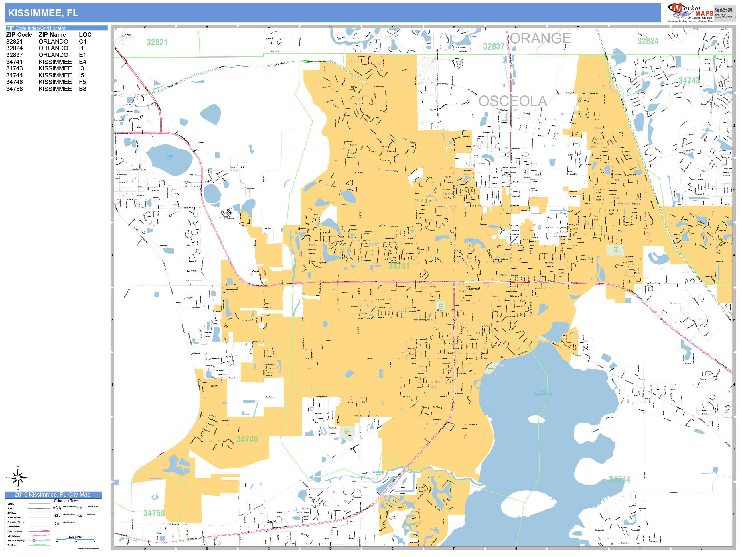 Old Town Kissimmee Florida Map United States Map