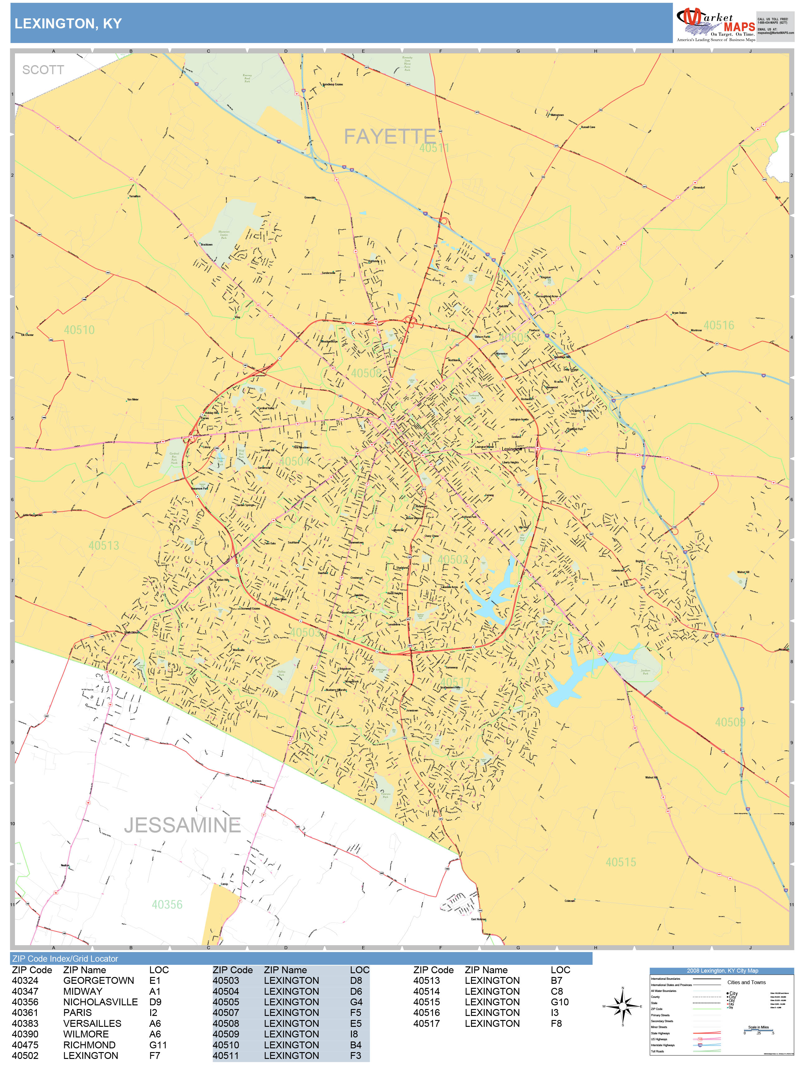 Lexington Road Map