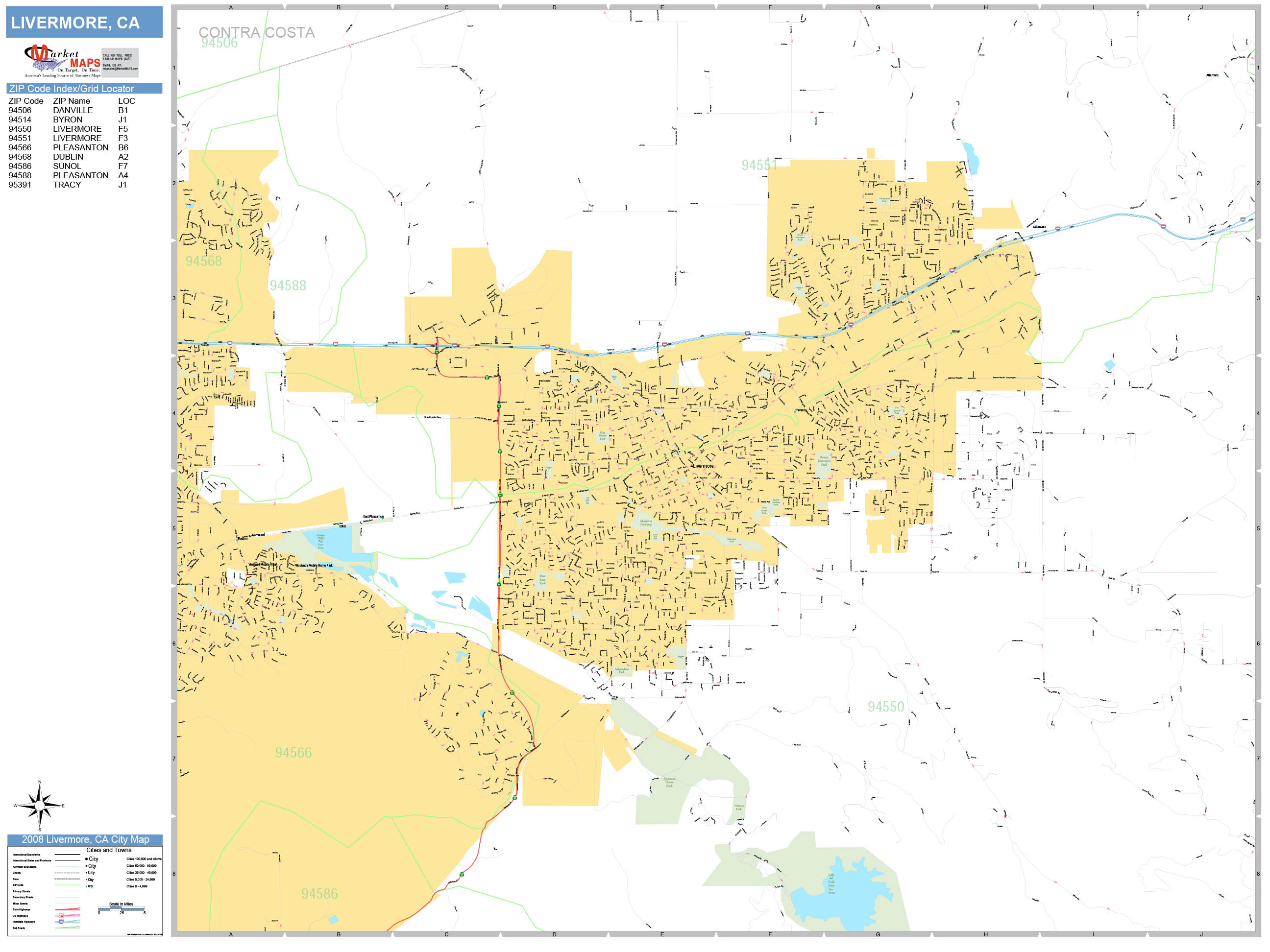 Livermore Ca Zip Code Map United States Map