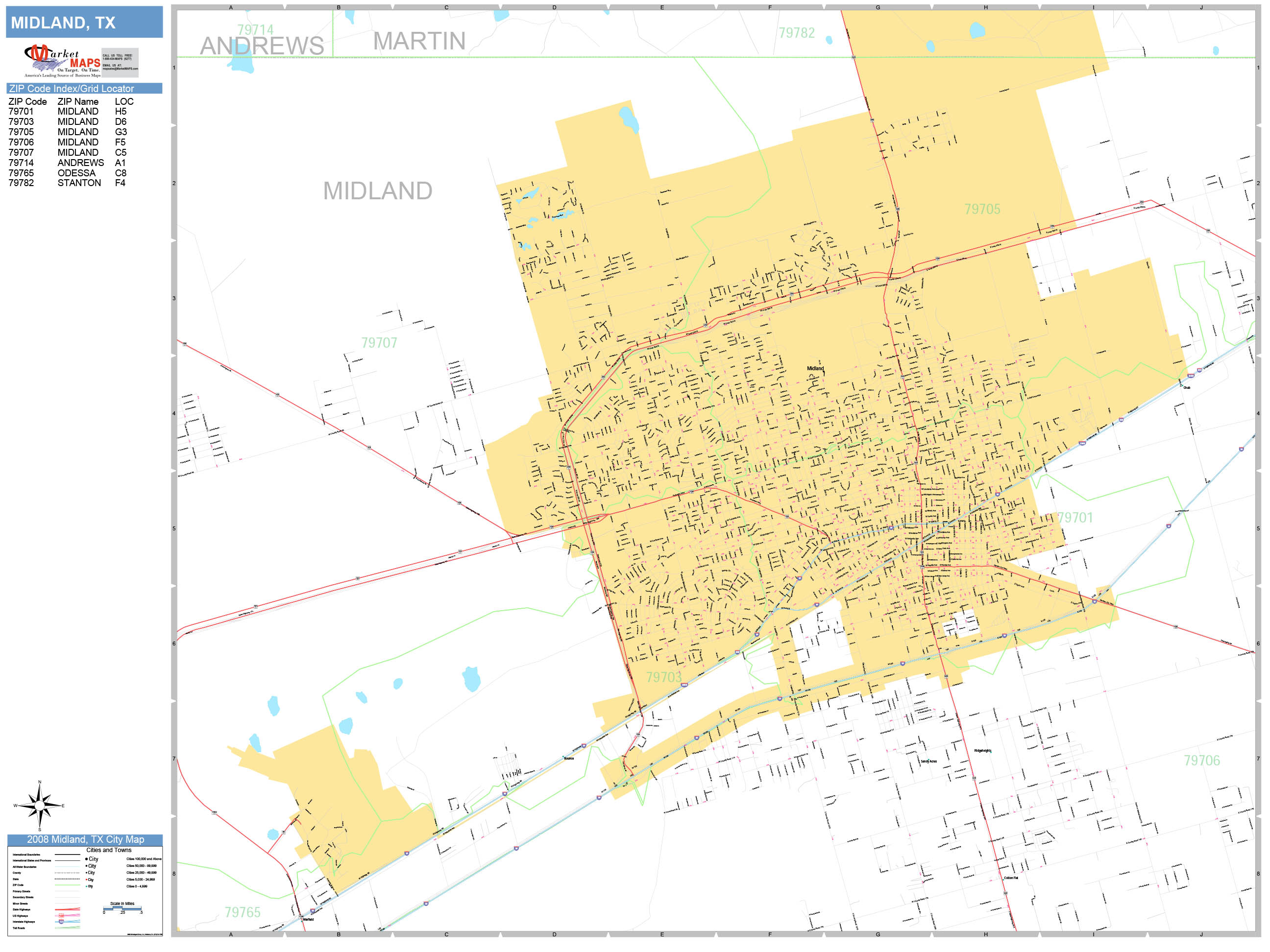 Midland tx map
