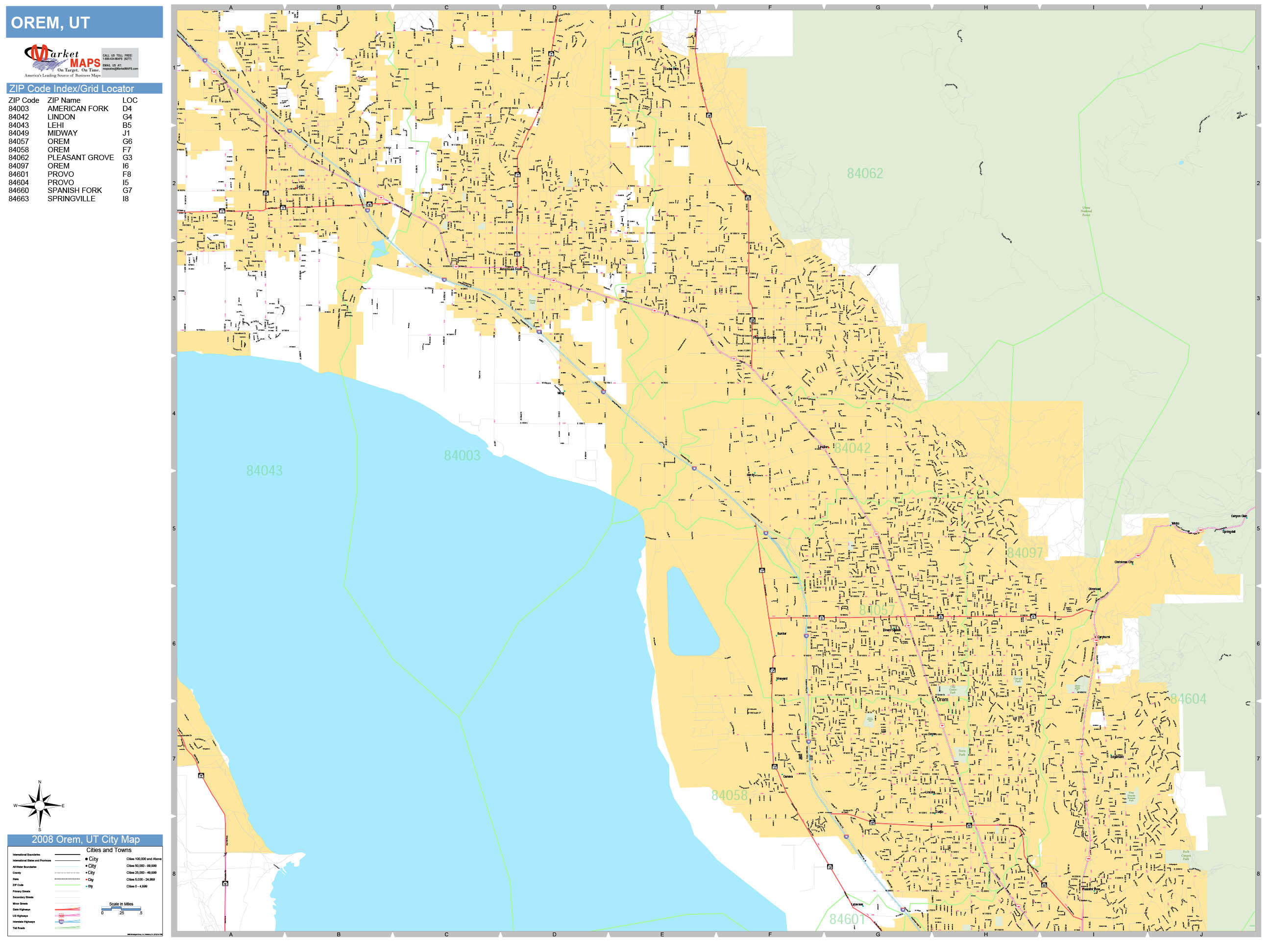Orem Utah Wall Map Premium Style By Marketmaps Mapsal vrogue.co