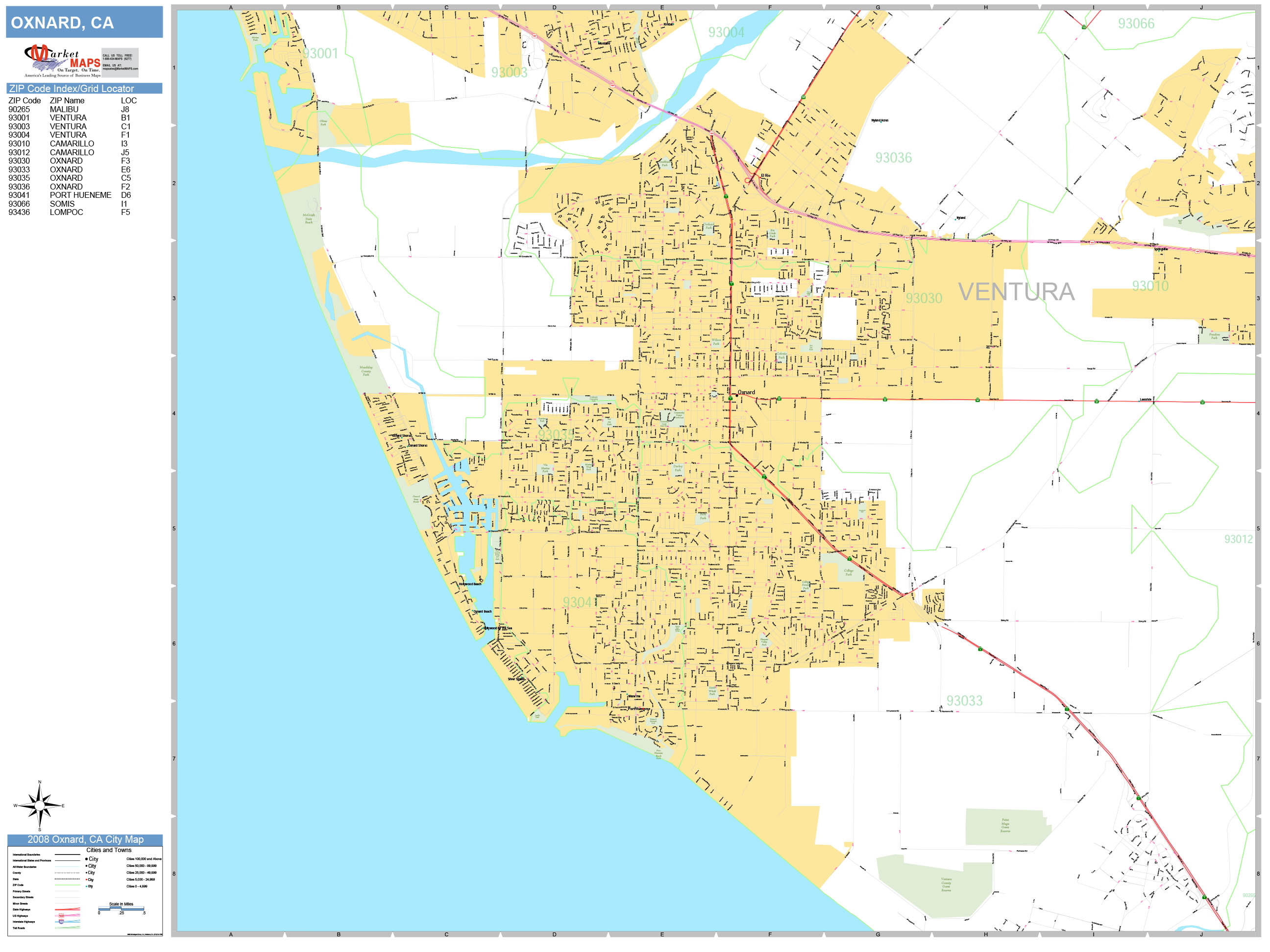 California Wall Map Basic Style By Marketmaps