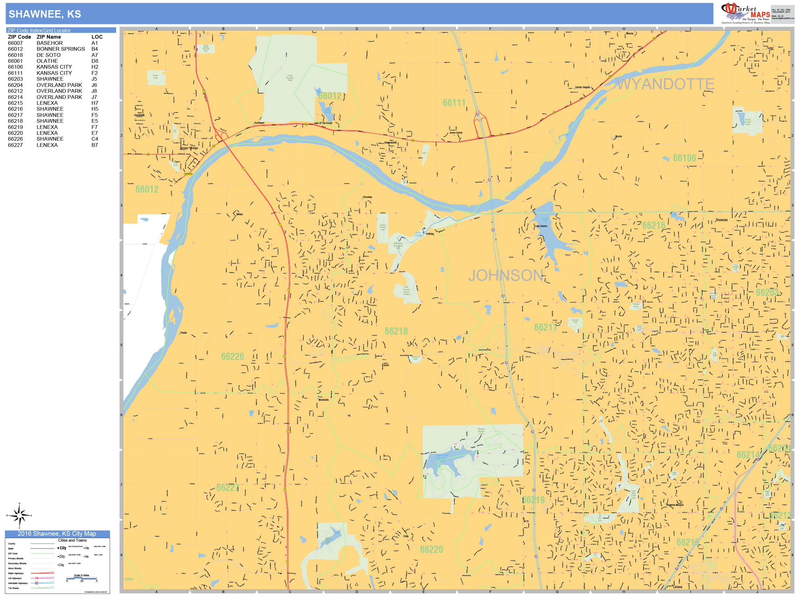 Shawnee Ks Zip Code Map Map