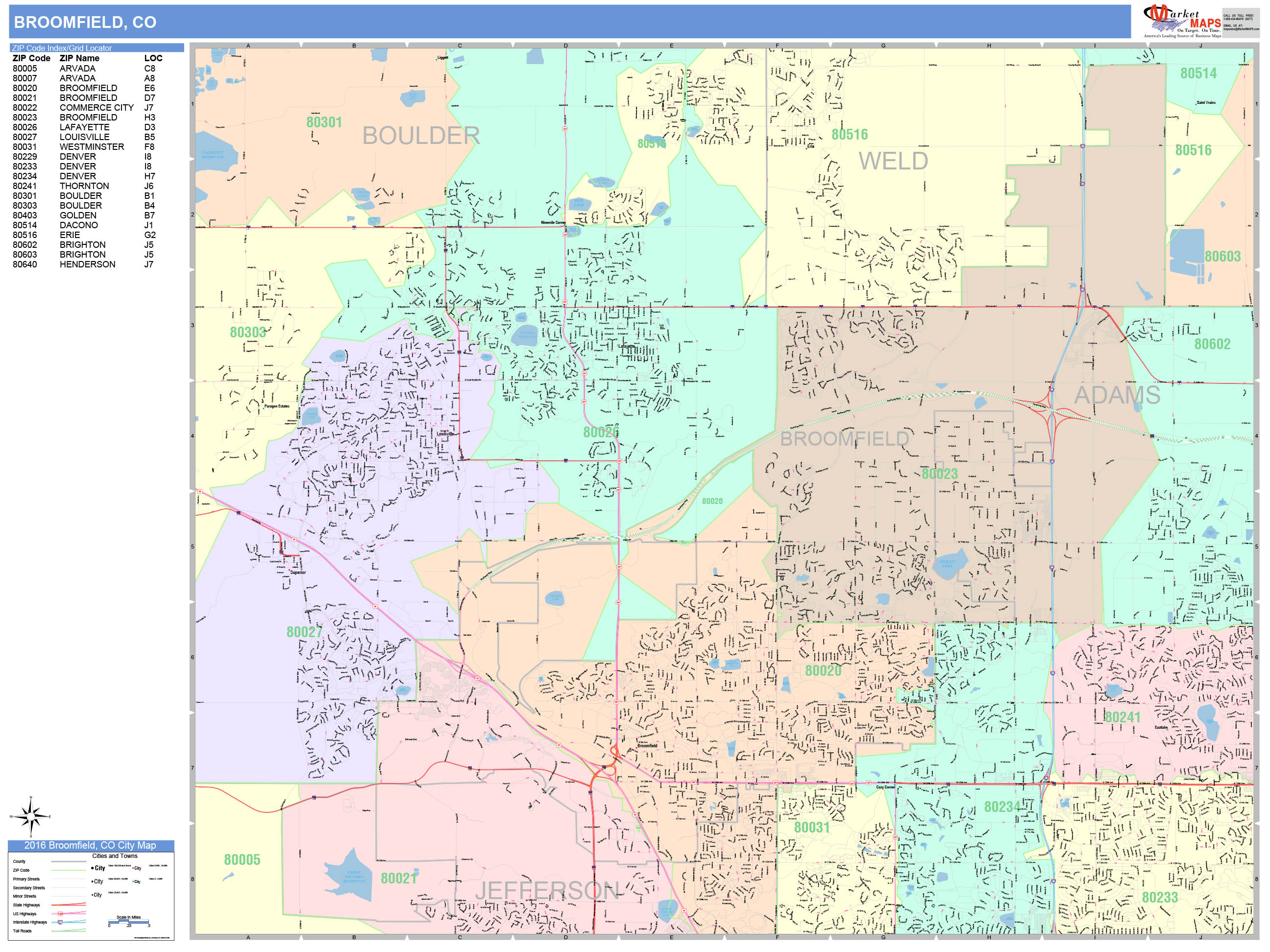 Broomfield County Map