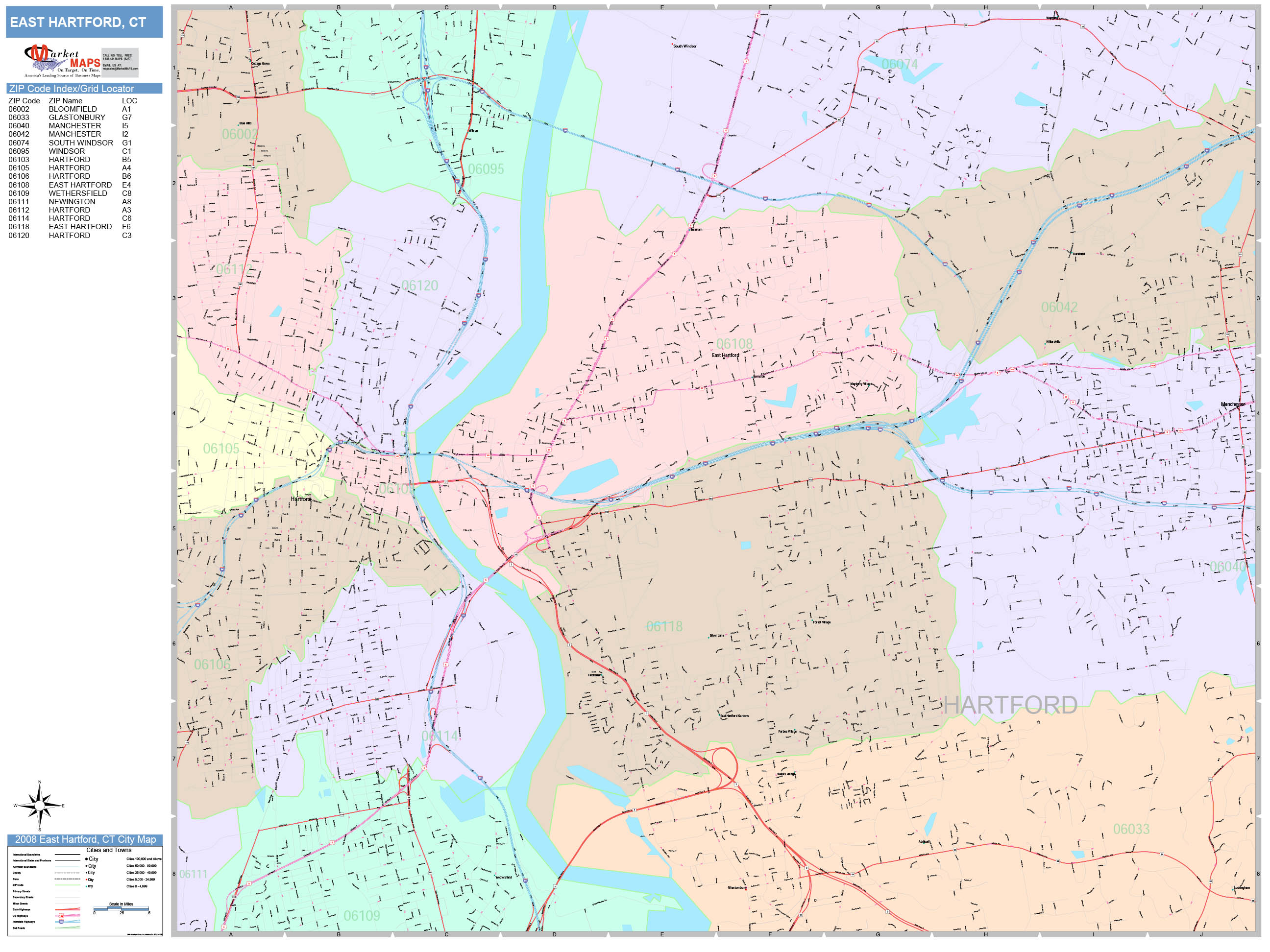 east-hartford-connecticut-wall-map-color-cast-style-by-marketmaps