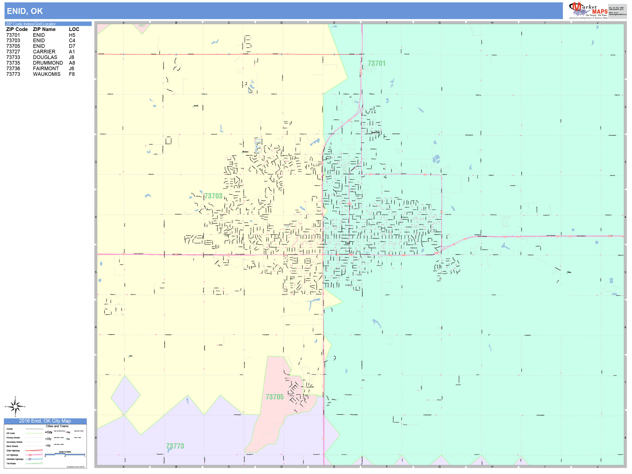 Enid Ok Zip Code Map Map