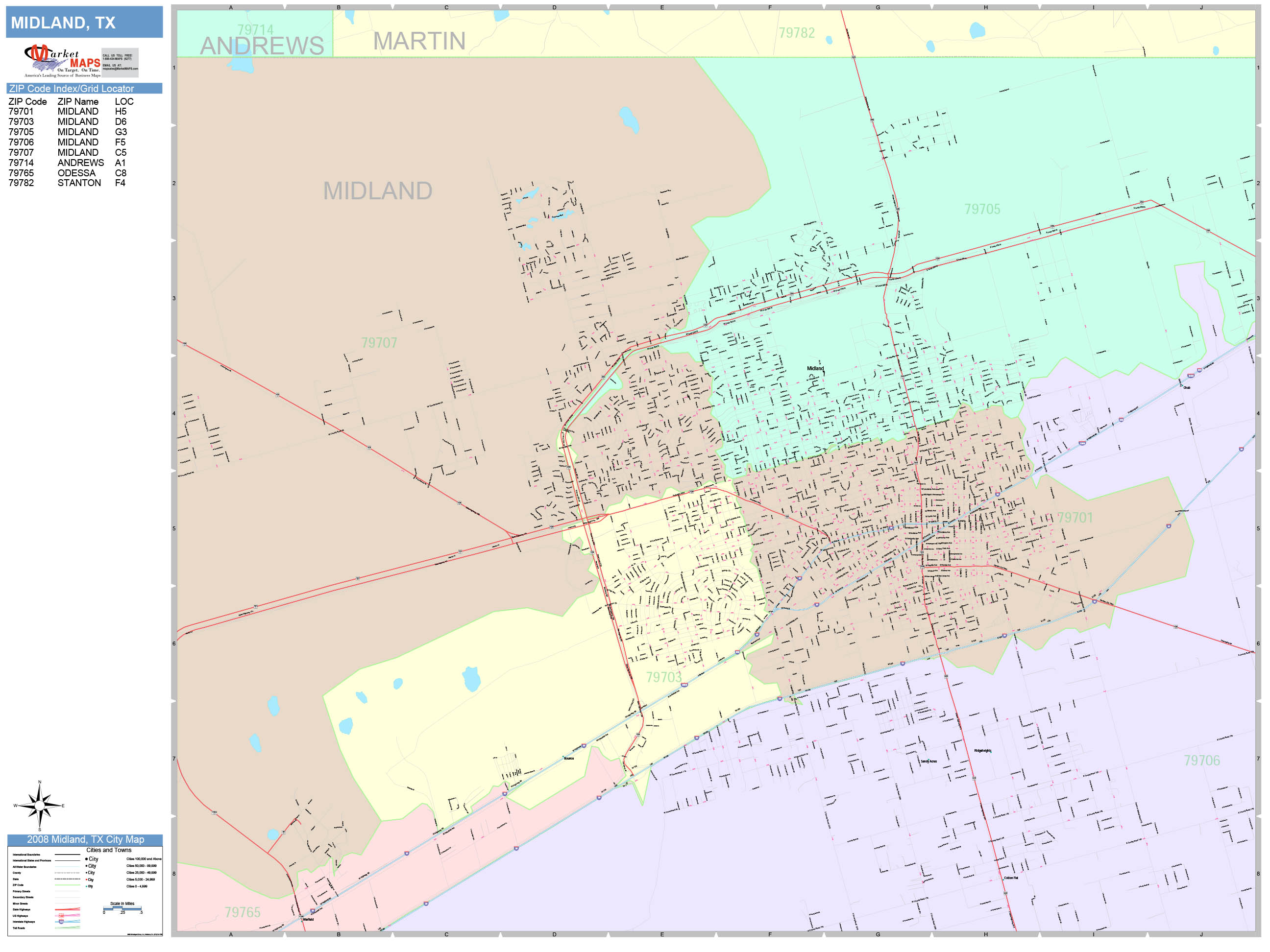 Midland Texas Map And Midland Texas Satellite Image vrogue.co