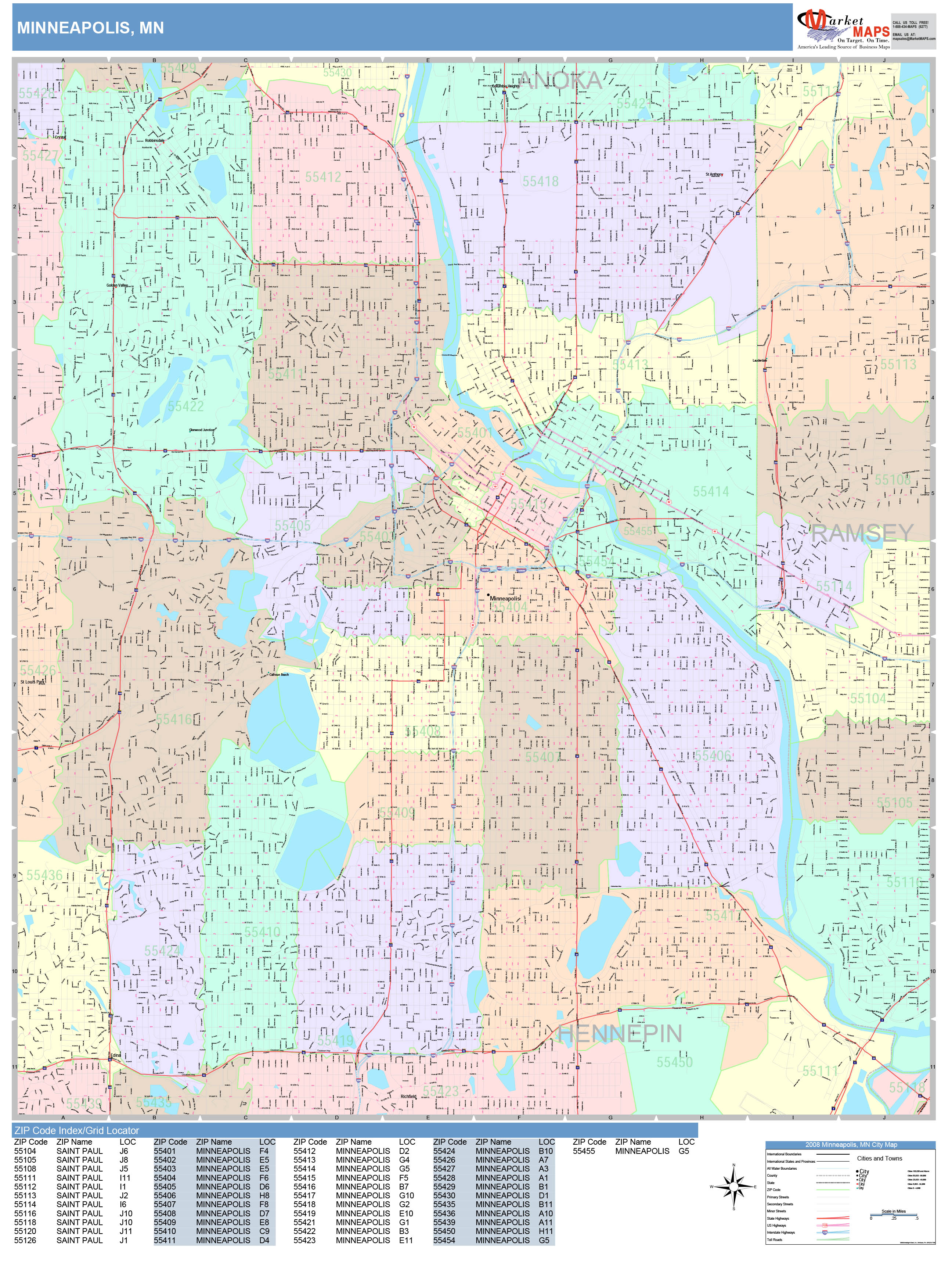 Plymouth Minnesota Wall Map Color Cast Style By Marketmaps Images and