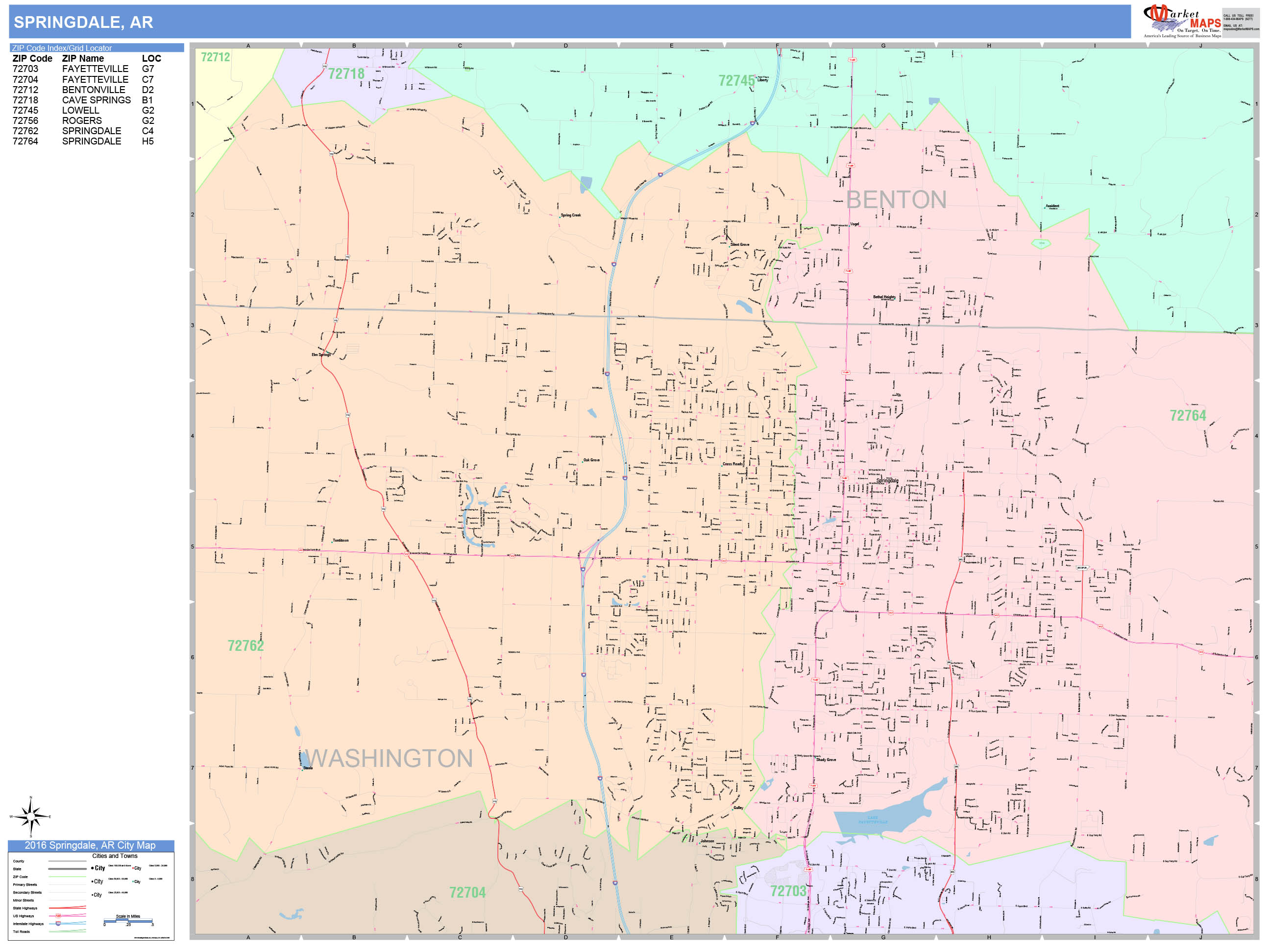 Springdale Ar Zip Code Map Map